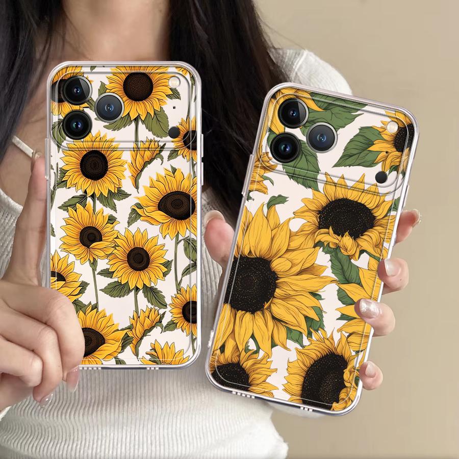 Mini Pc Case - Casing Pola Bunga Matahari yang Lucu