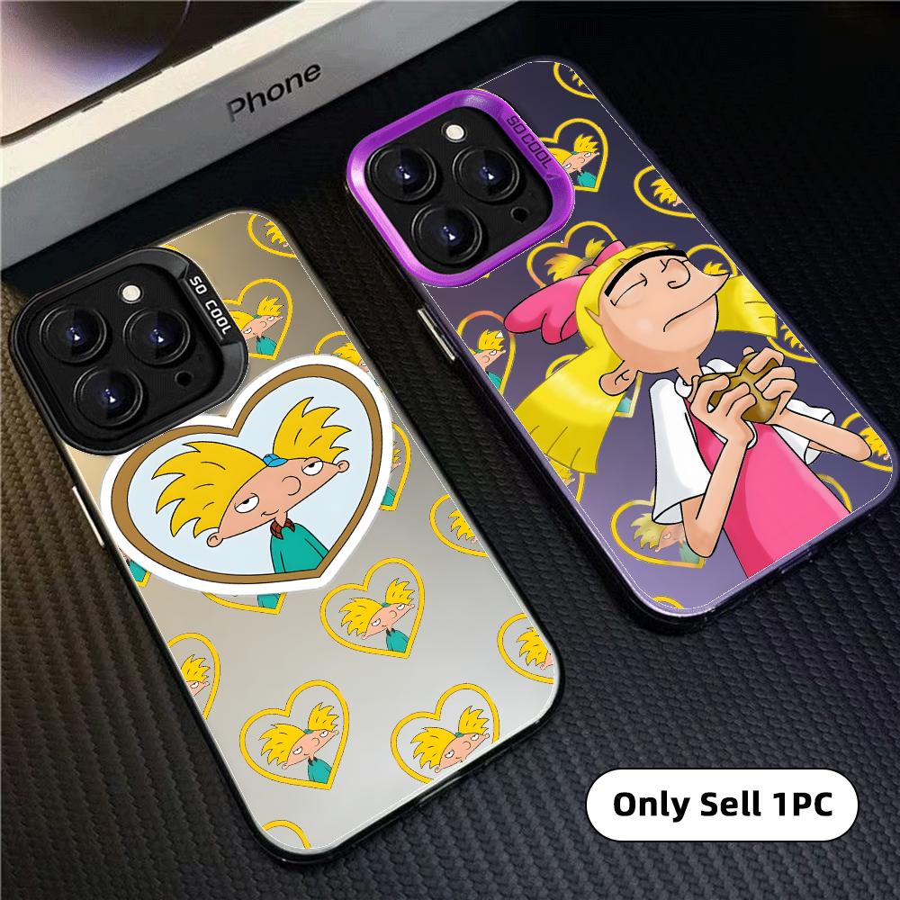 Matte Pc Case - Kartun H-Hey Arnold! Casing Telepon dengan